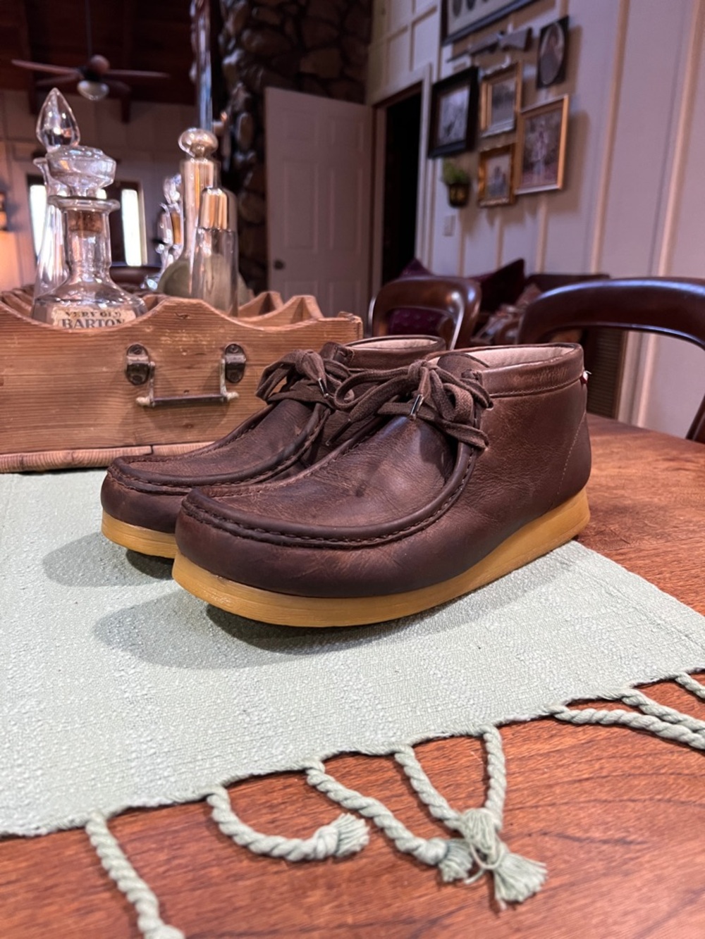 Clarks Leather Wallabees